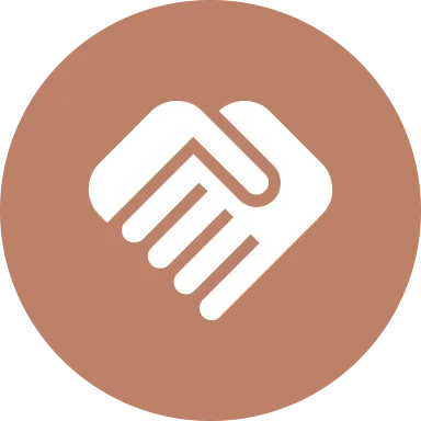 Group 1321315003 (3) Icon of two hands forming handshake.